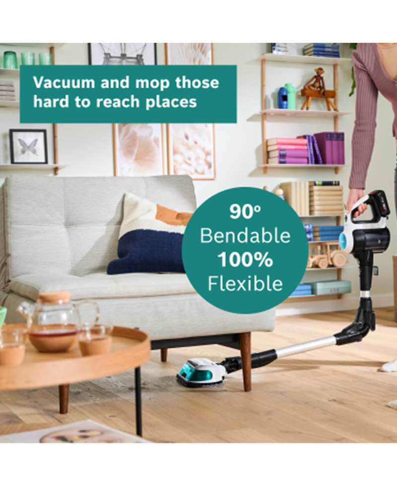 Bosch Unlimited 7 Aqua 2-in-1 Cordless Vacuum Cleaner & Mop | White BCS71HYGGB Redmond Electric Gorey