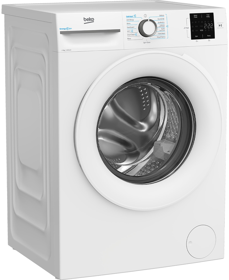 Beko 9kg 1400rpm Washing Machine A Rated with EnergySpin | White BM3WT3941W Redmond Electric Gorey