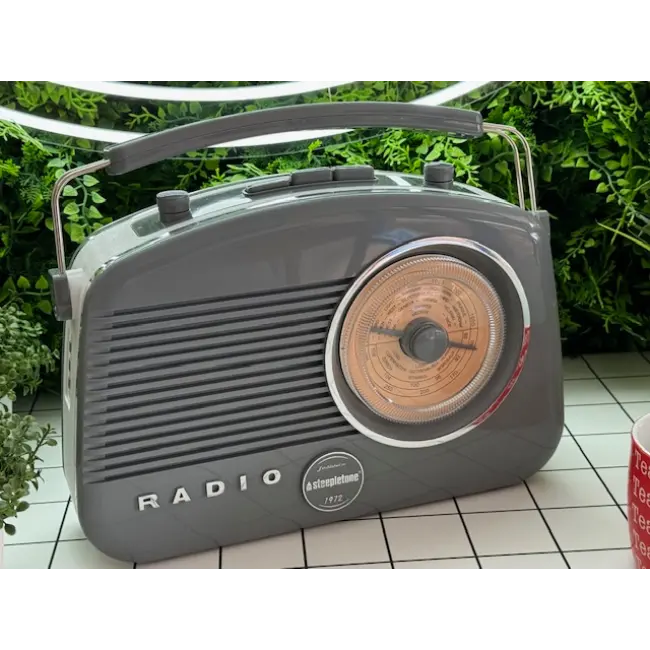 Brighton Retro Bluetooth Radio Grey