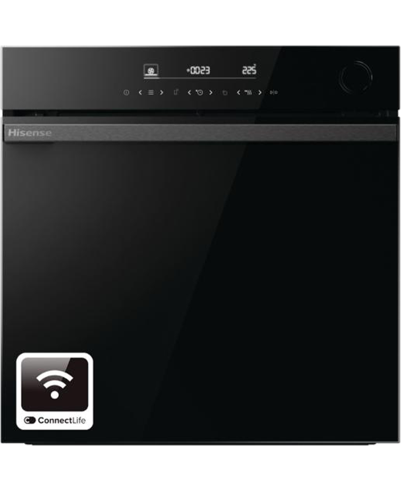 Hisense Hi6 BlackLine AirFry Electric Pyrolytic Steam Smart Oven | Jet Black Redmond Electric Gorey BSA66346PDBGUK