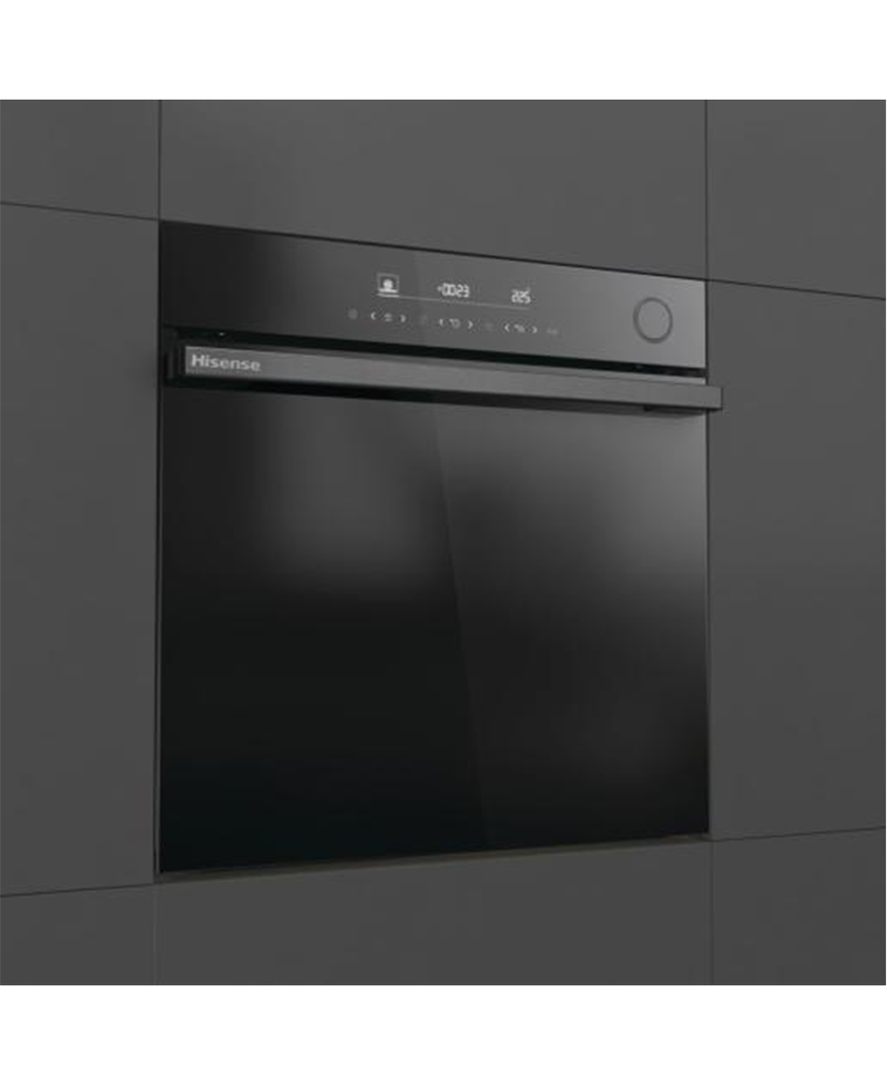 Hisense Hi6 BlackLine AirFry Electric Pyrolytic Steam Smart Oven | Jet Black Redmond Electric Gorey BSA66346PDBGUK