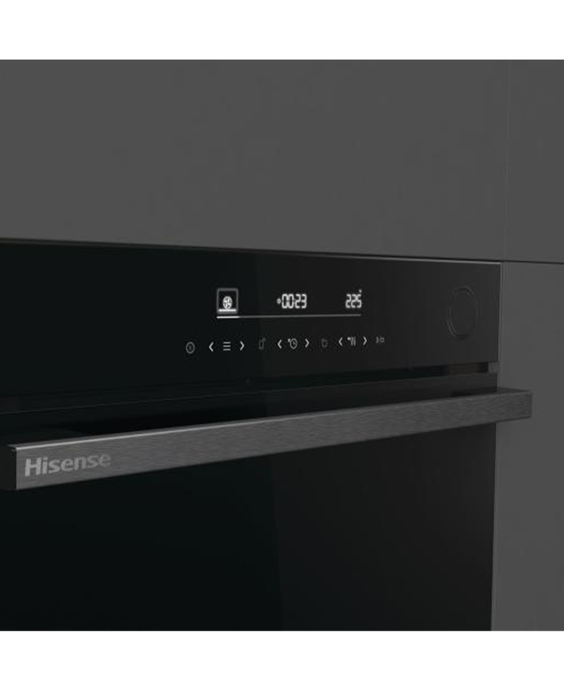 Hisense Hi6 BlackLine AirFry Electric Pyrolytic Steam Smart Oven | Jet Black Redmond Electric Gorey BSA66346PDBGUK