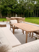 Burford L-Shaped Acorn Rattan Wood Corner Lounge Dining Set + 2 Stools - Left-Handed - HUCBURFORDCL Redmond Electric Gorey