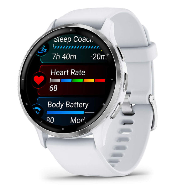 Venu 3 Stainless Steel Bezel Silicone Band | 49-GAR-010-02784-00