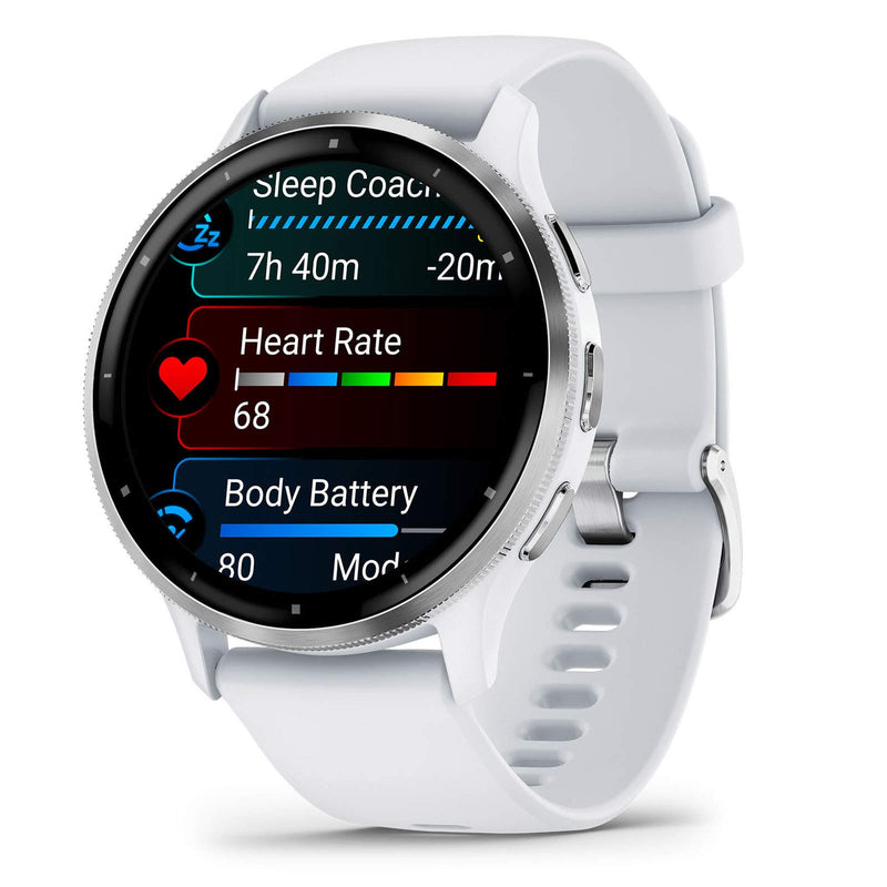 Venu 3 Stainless Steel Bezel Silicone Band | 49-GAR-010-02784-00