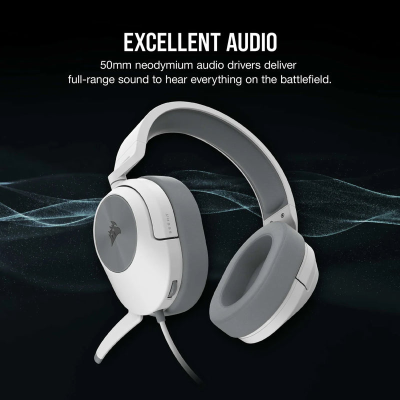 HS55 STEREO  White Headset | 106-CA-9011261-EU