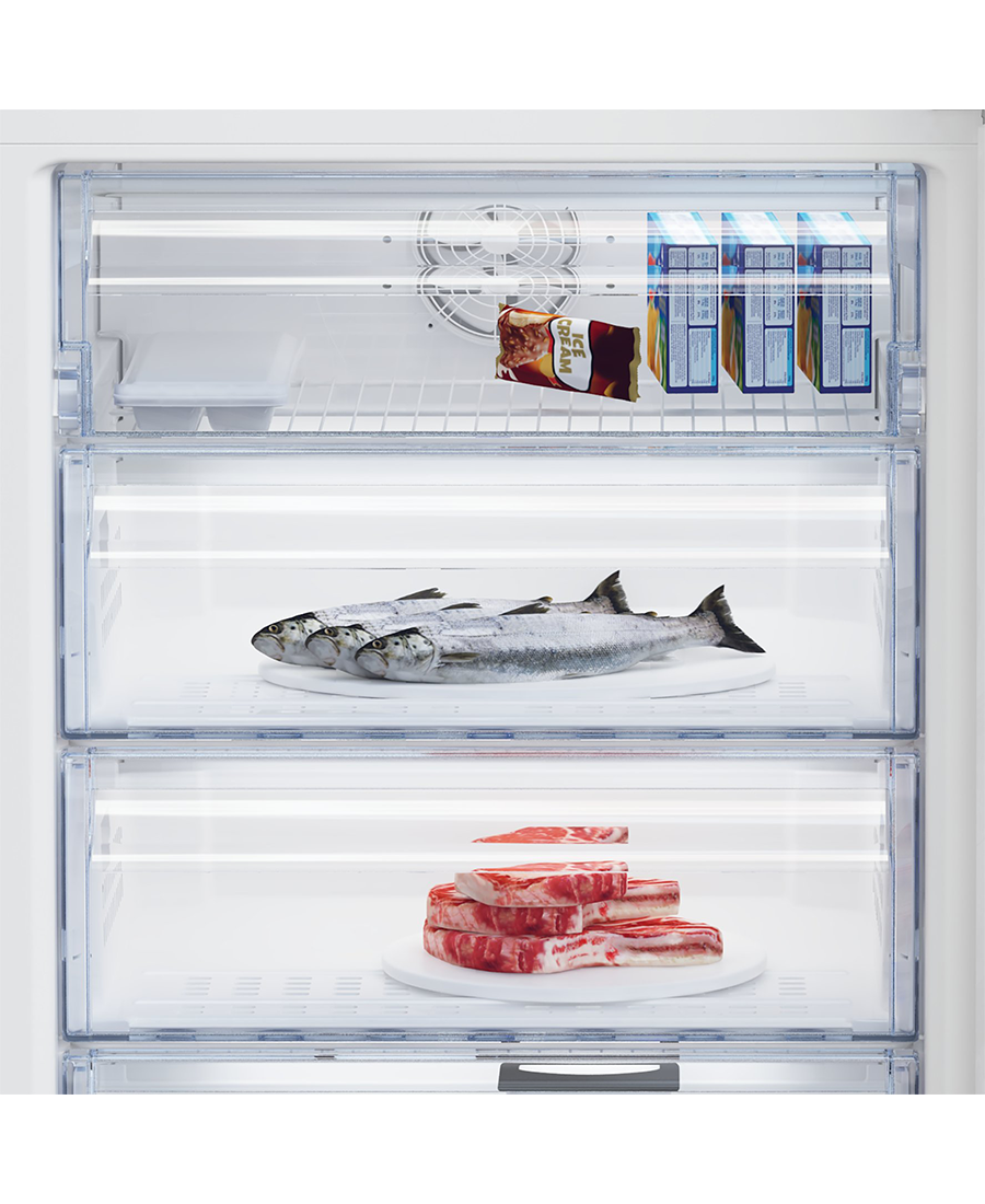 Beko Freestanding Frost Free Fridge Freezer | 190cm (H) | Silver CFG4790S Redmond Electric Gorey