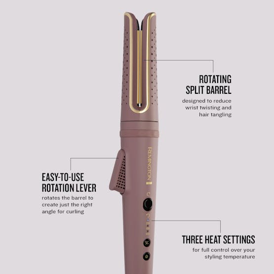 Remington Airvive Rotating Curling Wand | Dusty Pink - CI8930U51 Redmond Electric Gorey