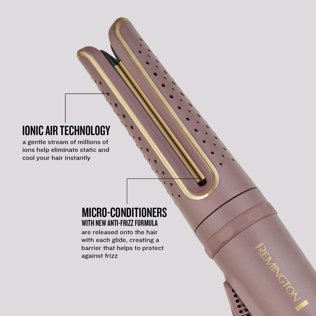 Remington Airvive Rotating Curling Wand | Dusty Pink - CI8930U51 Redmond Electric Gorey