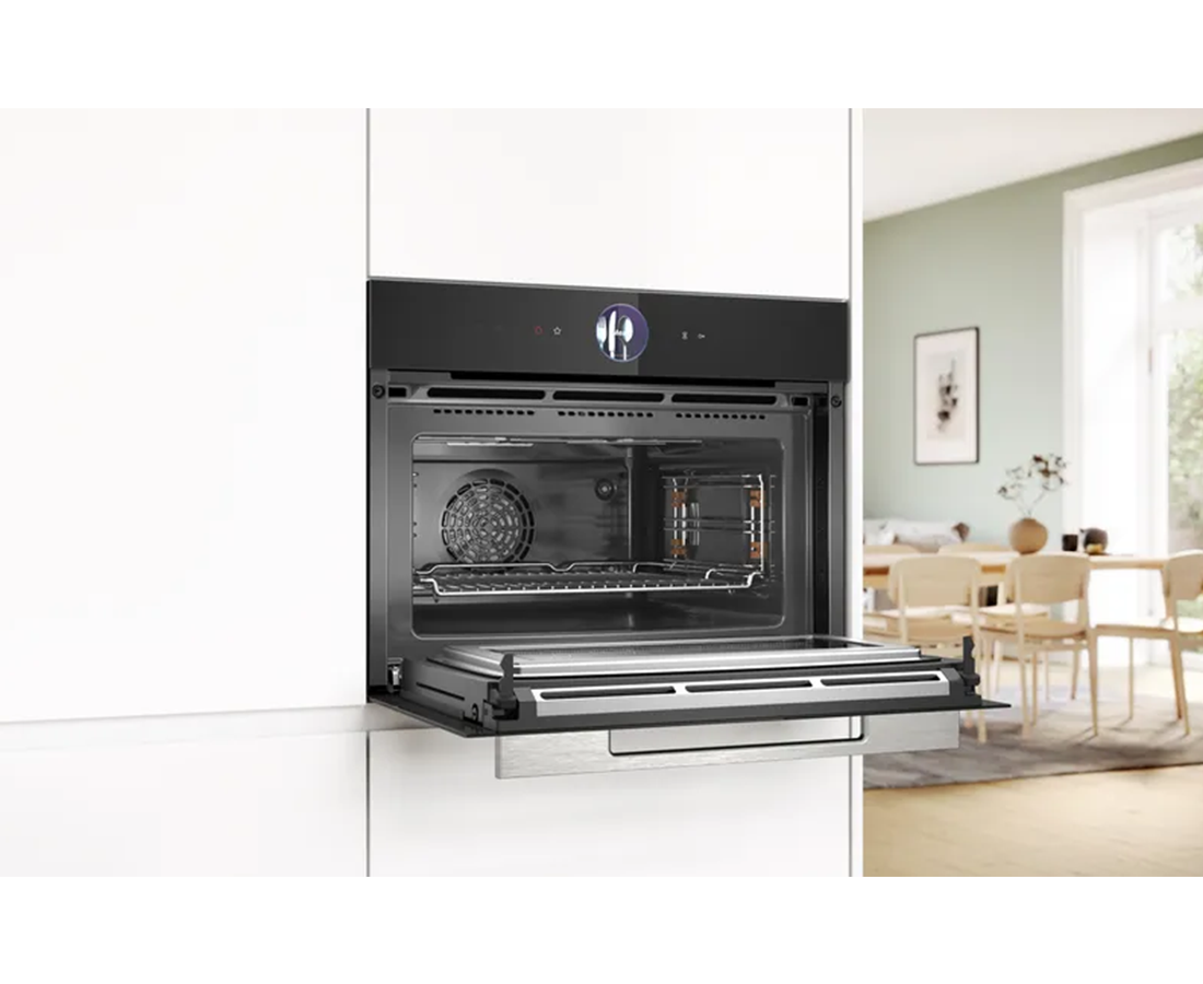 Bosch Series 8, built-in compact oven with microwave Black CMG7761B1B Redmond Electric Gorey