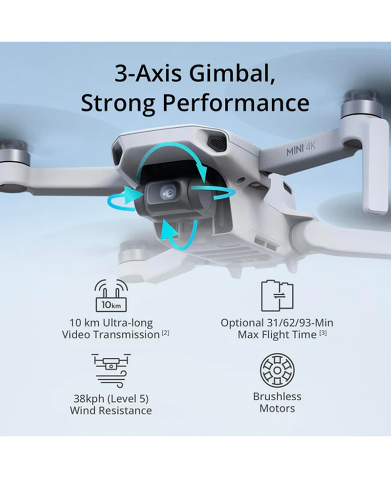 DJI Mini 4K Drone Fly More Combo | CP.MA.00000797.01 Redmond Electric Gorey