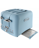 De'Longhi Argento Flora 4 Slice Toaster | Sky Blue - CT04.AZ Redmond Electric Gorey