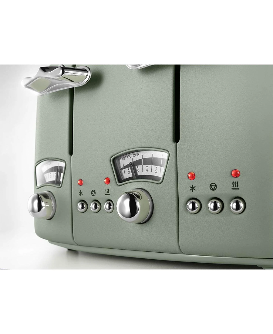 De'Longhi Argento Flora 4 Slice Toaster | Green - CT04.GR Redmond Electric Gorey