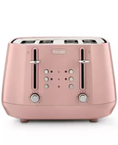 De'Longhi Eclettica 4 Slice Toaster | Pink- CTY4003.PK Redmond Electric Gorey