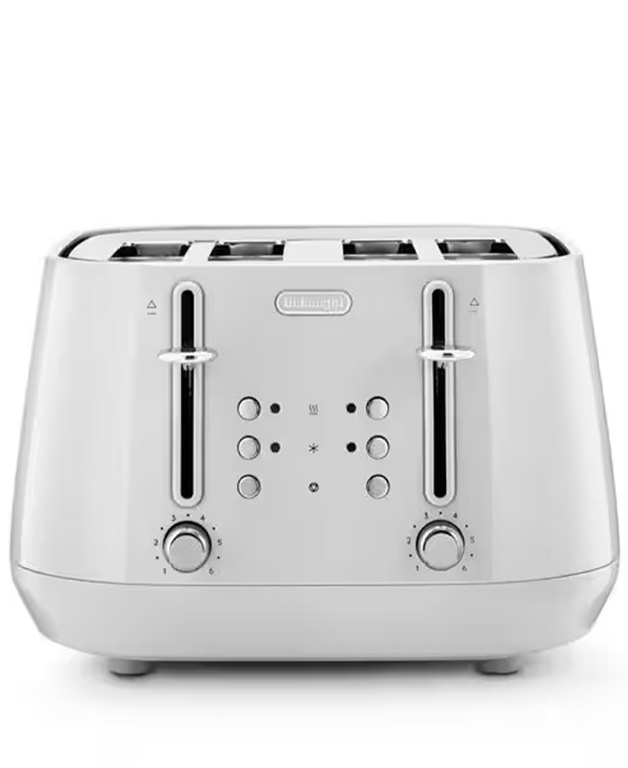 De'Longhi Eclettica 4 Slice Toaster | White - CTY4003.W Redmond Electric Gorey