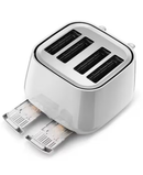 De'Longhi Eclettica 4 Slice Toaster | White - CTY4003.W Redmond Electric Gorey