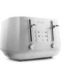 De'Longhi Eclettica 4 Slice Toaster | White - CTY4003.W Redmond Electric Gorey