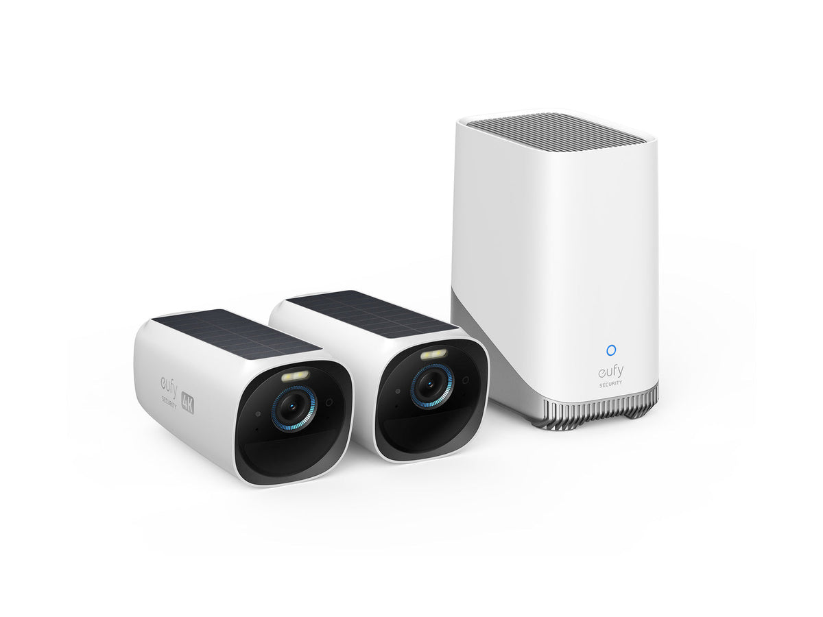 Security EufyCam 3 Kit 4K Cameras and Homebase | White - Redmond Electric