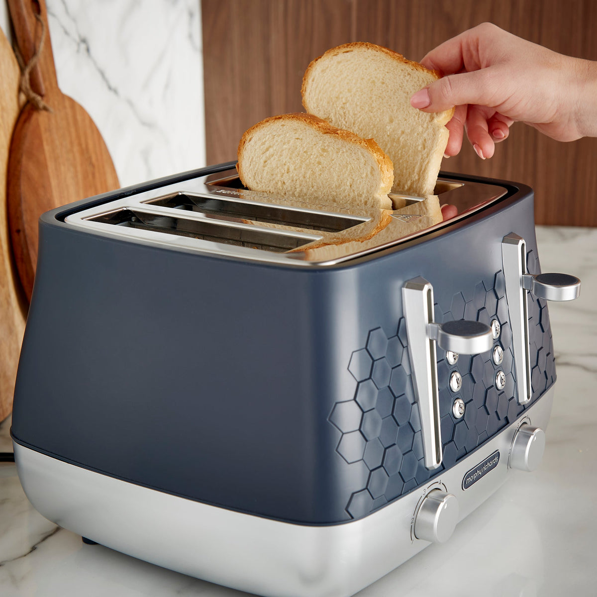 Morphy Richards Cassini 4-Slice Toaster Outer Space Blue 243021