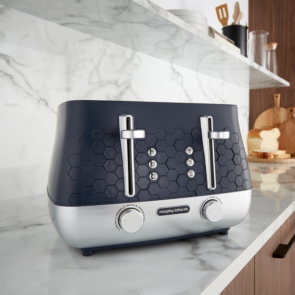 Morphy Richards Cassini 4-Slice Toaster Outer Space Blue 243021