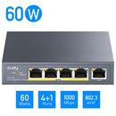 5-Port Gigabit PoE+ 60W Unmanaged Switch