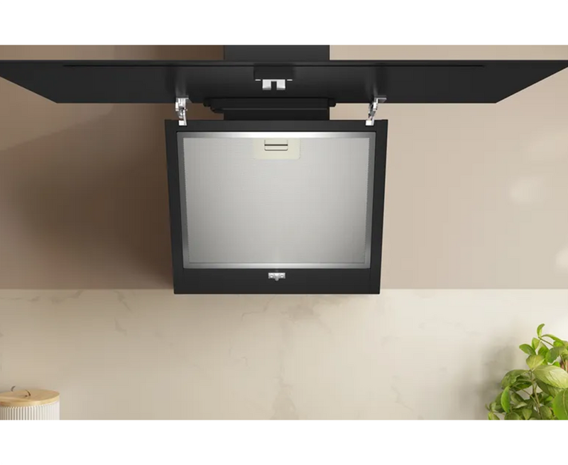 Neff N 30 80cm Wall Mounted Cooker Hood | Clear Black Glass D83IDK1S0B Redmond Electric Gorey