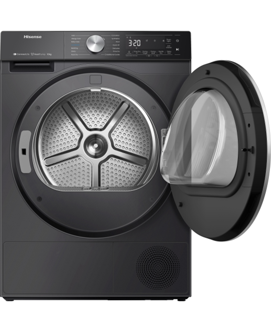 Hisense Hisense 5S Series 10 Kg WiFi Heat Pump Tumble Dryer Black hisense-hisense-5s-series-10-kg-wifi-heat-pump-tumble-dryer-black