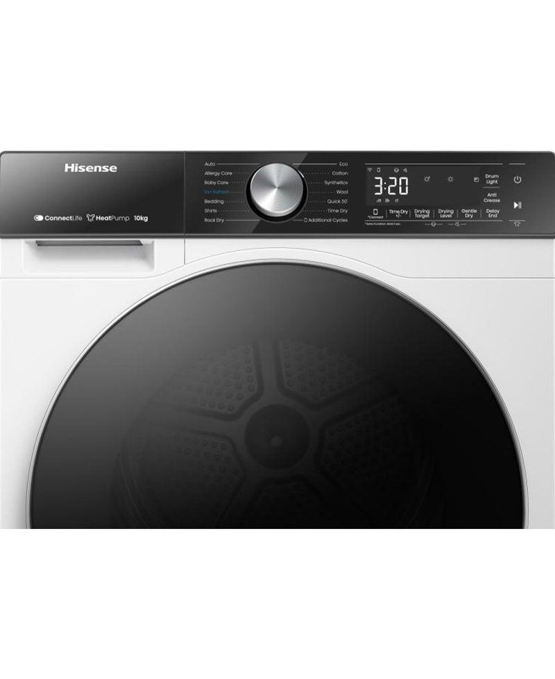 Hisense 5S Series 10 kg WiFi Heat Pump Tumble Dryer | White - DH5S102BW Redmond Electric Gorey