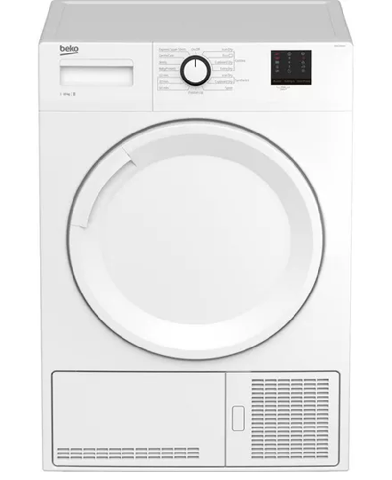 Beko 10kg Condenser Tumble Dryer with Sensor Programmes | White | DTBC10001W Redmond Electric Gorey