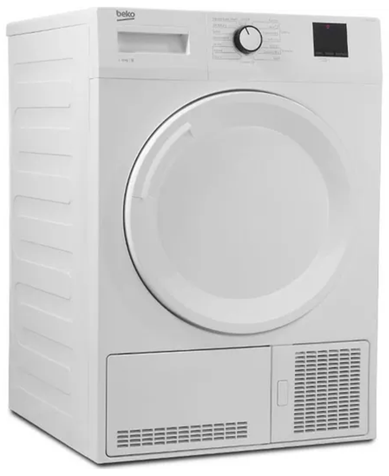 Beko 10kg Condenser Tumble Dryer with Sensor Programmes | White | DTBC10001W Redmond Electric Gorey