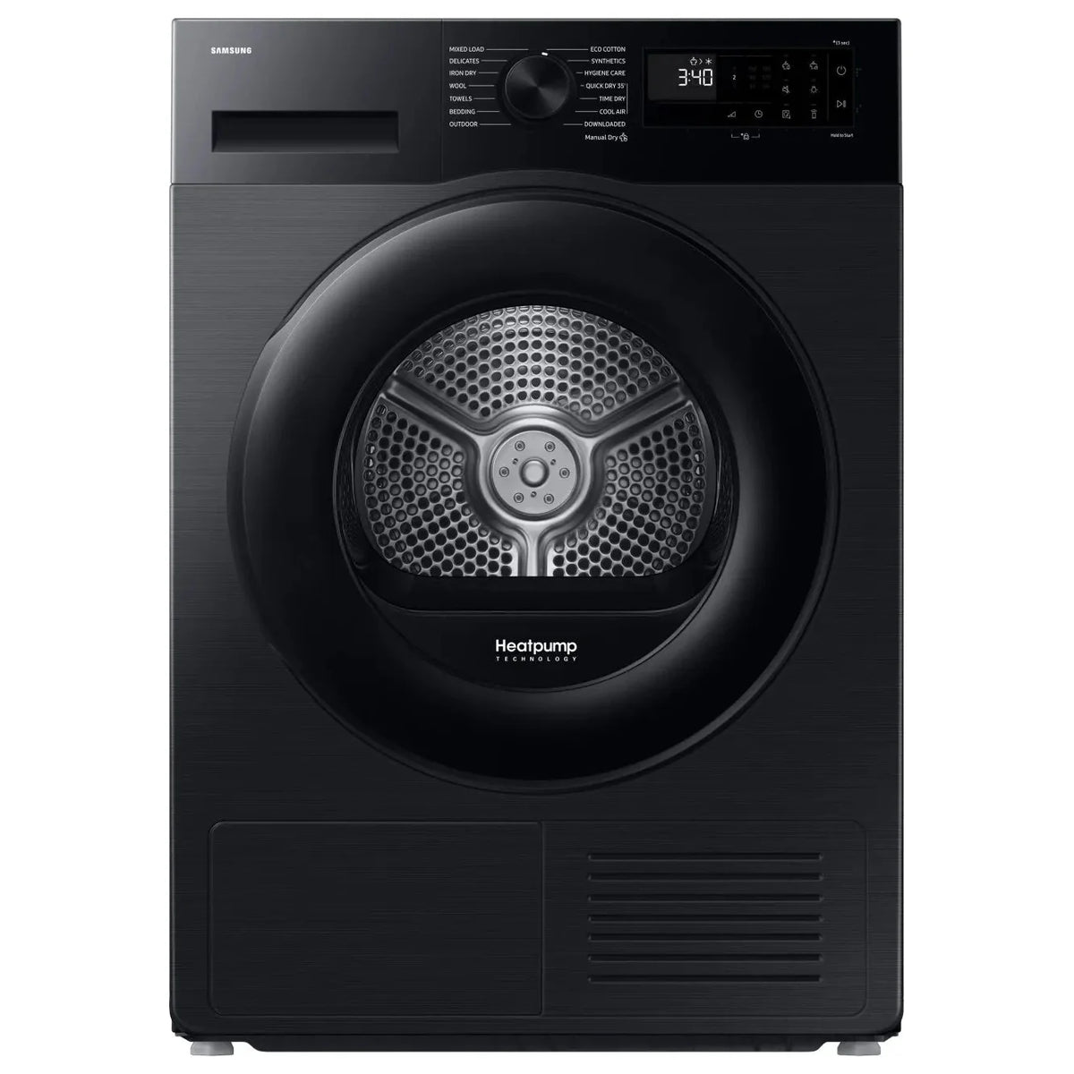 Samsung Series 5 AI Energy 9kg Heat Pump Tumble Dryer Black| DV90DG52A0ABEU Samsung Tumble Dryer Redmond Electric, Gorey
