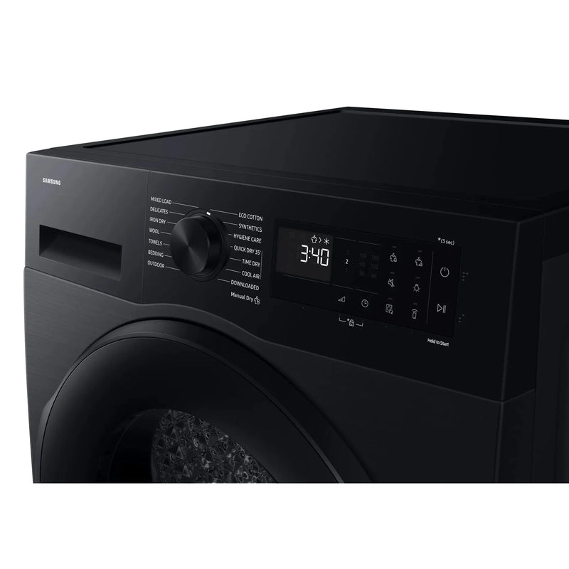 Samsung Series 5 AI Energy 9kg Heat Pump Tumble Dryer Black| DV90DG52A0ABEU Samsung Tumble Dryer Redmond Electric, Gorey