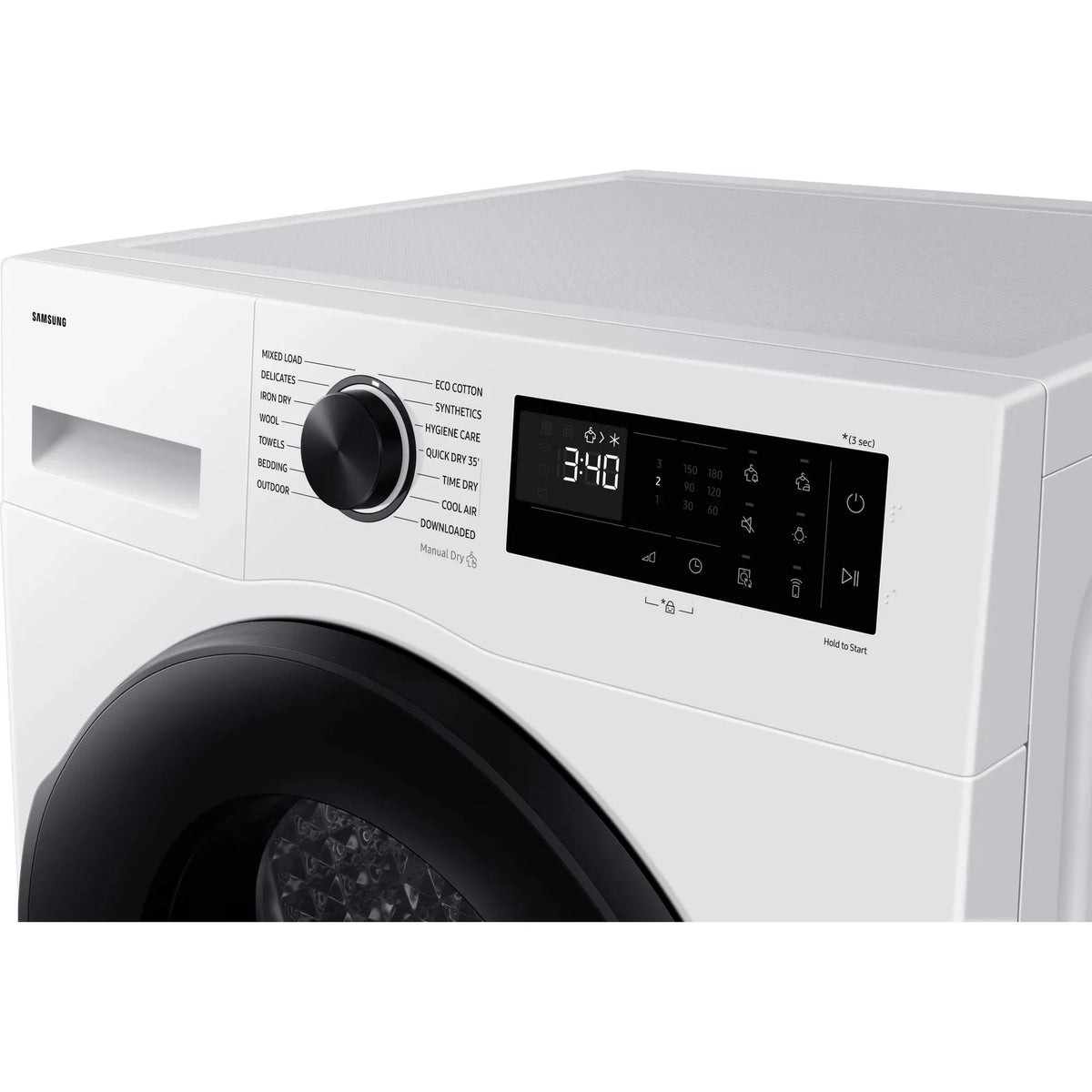 Samsung Series 5 AI Energy 9kg Heat Pump Tumble Dryer White| DV90DG52A0AEEU Samsung Tumble Dryer Redmond Electric, Gorey