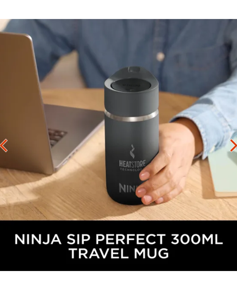 Ninja 300ml Sip Perfect - Leak-Proof Lid | Black DW1203EUUKBK Redmond Electric Gorey