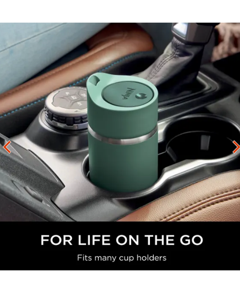 Ninja 300ml Sip Perfect Travel Mug - Leak-Proof Lid | Green DW1203EUUKGN Redmond Electric Gorey