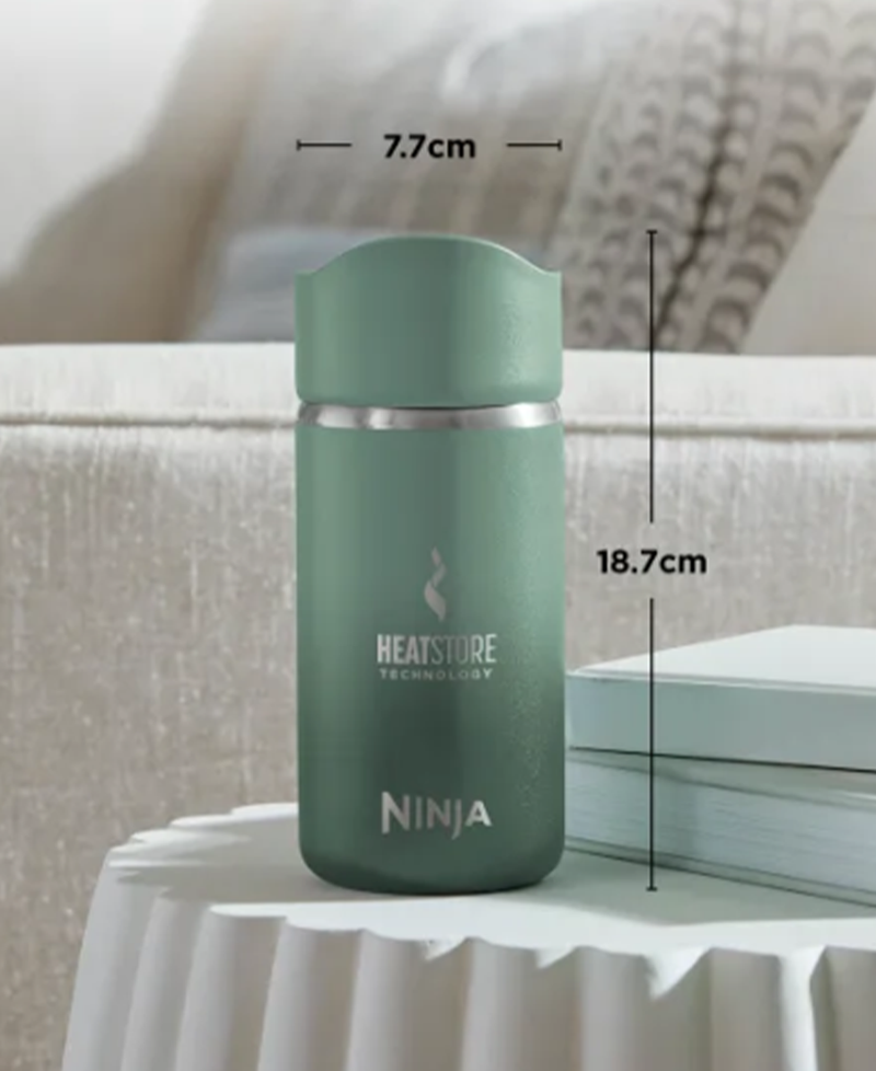 Ninja 300ml Sip Perfect Travel Mug - Leak-Proof Lid | Green DW1203EUUKGN Redmond Electric Gorey