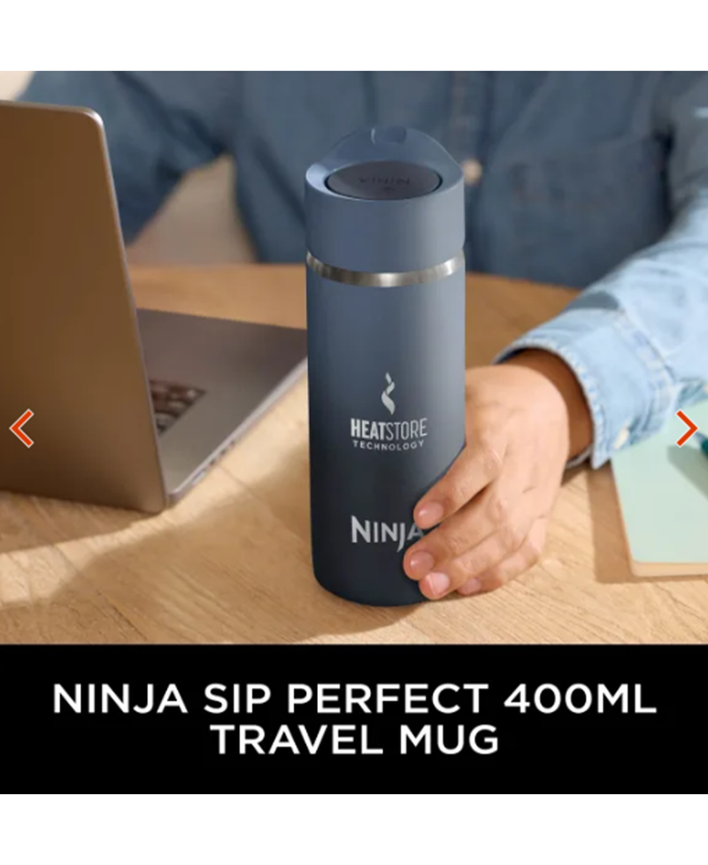 Ninja 400ml Sip Perfect Travel Mug - Leak-Proof Lid | Navy DW1603EUUKNV Redmond Electric Gorey