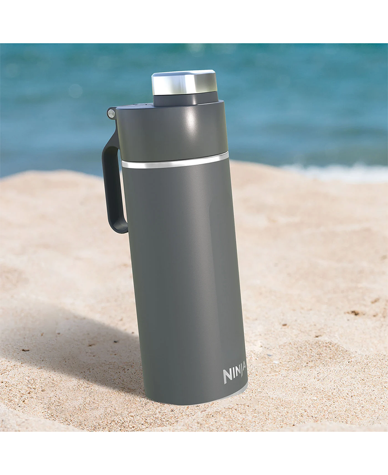 Ninja Thirsti Insulated Travel Bottle - 530ml | Grey DW1801EUUKGY Redmond Electric Gorey