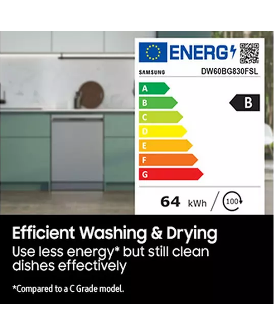 Samsung Series 11 SmartThings 14 Place Integrated Dishwasher DW60BG830I00EU Redmond Electric Gorey