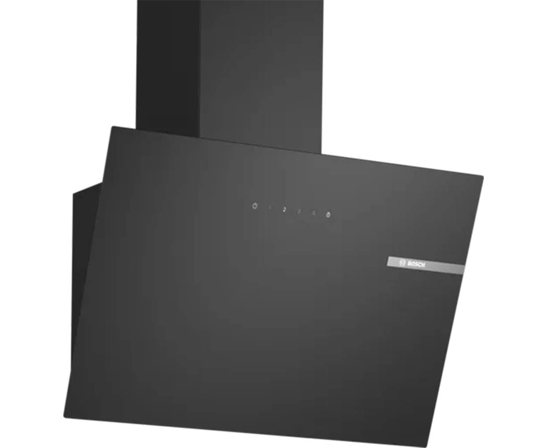 Bosch Series 2 60cm Wall Mounted Cooker Hood | Clear Glass Black DWK65DK60B Redmond Electric Gorey