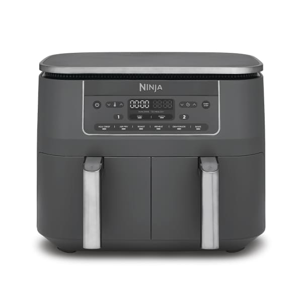 6-in-1 Dual Zone Air Fryer 7.6L | Gun Metal Grey
