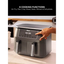 Ninja 6-in-1 Dual Zone Air Fryer 7.6L | Gun Metal Grey - DZ300UK Redmond Electric Gorey