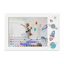 Frame Doodle 9 - 9" E-Ink Drawing Tablet with Tracing Overlay - White
