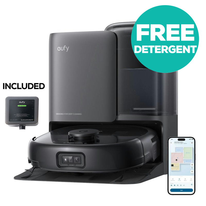 Omni E25 Robot Vacuum Cleaner with Self-Empty Station | Black