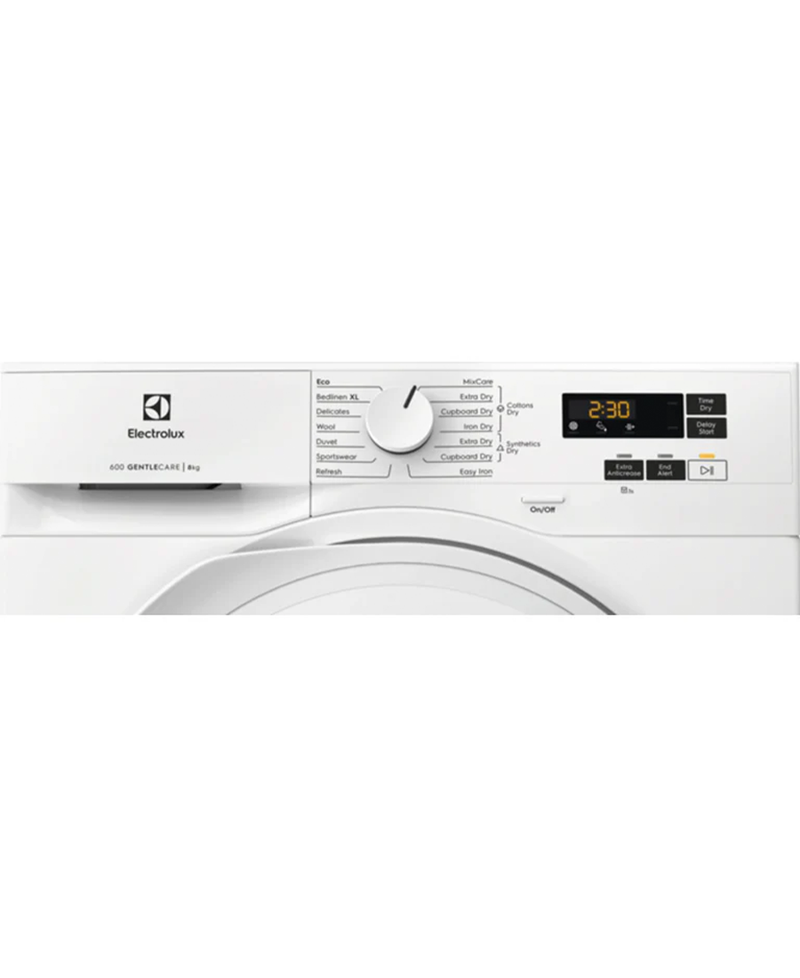 Electrolux 600 GentleCare 8kg Heat Pump Tumble Dryer | White - EDHI618WD Redmond Electric Gorey