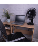 Prem-I-Air 12" Desktop Oscillating Fan with 3 Speeds | EH1522BK Black Redmond Electric Gorey