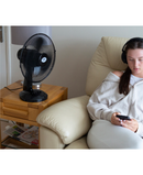 Prem-I-Air 12" Desktop Oscillating Fan with 3 Speeds | EH1522BK Black Redmond Electric Gorey