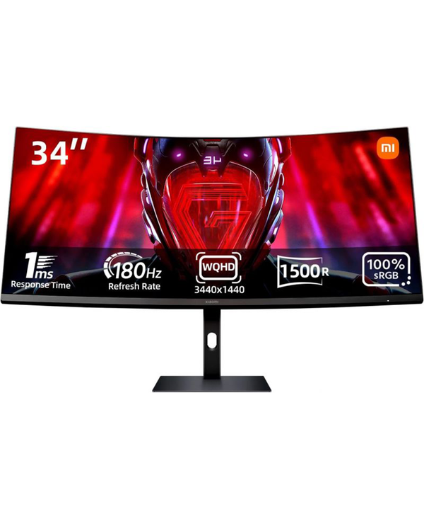 Xiaomi G34WQI 34" WQHD Curved Gaming Monitor | Black ELA5458UK Redmond Electric Gorey