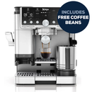 Luxe Café Pro Series Coffee Machine with Cold Brew + Dual Froth | Black & Stainless Steel
