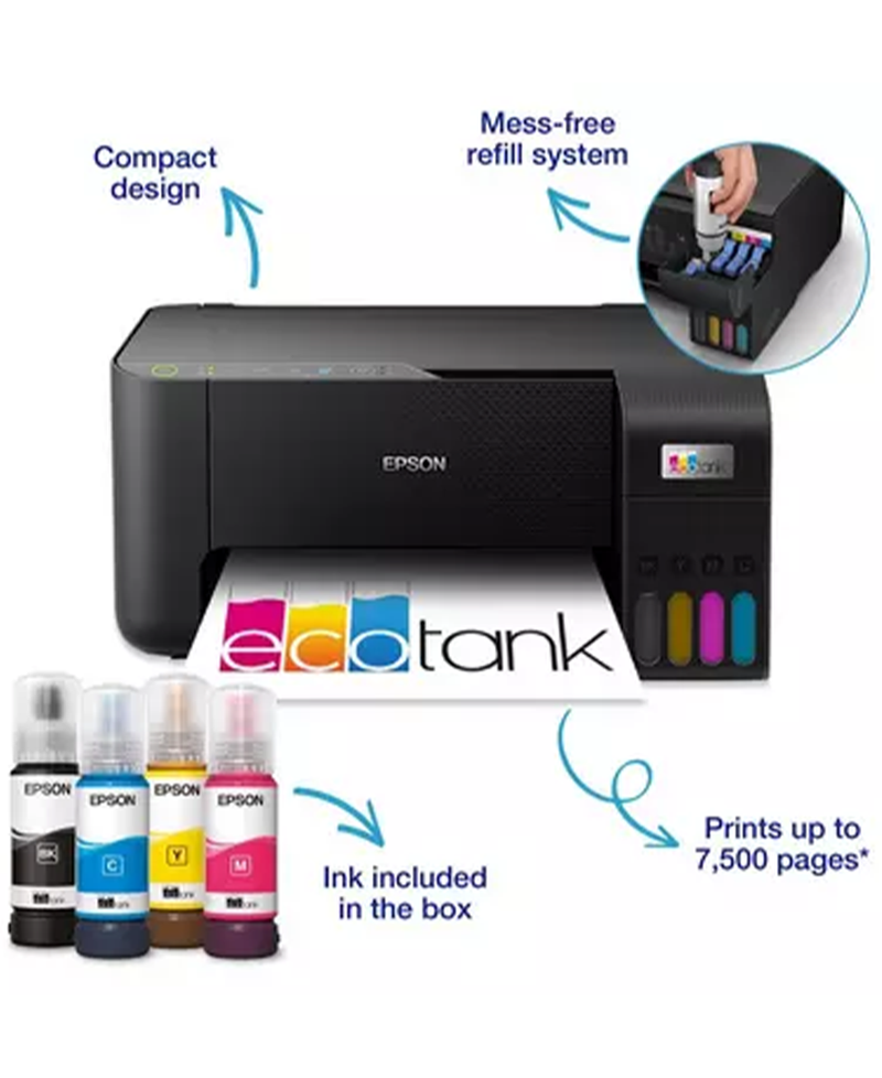 Epson EcoTank ET-2860 A4 Multifunction Wi-Fi Ink Tank Printer C11CJ67425 Redmond Electric Gorey